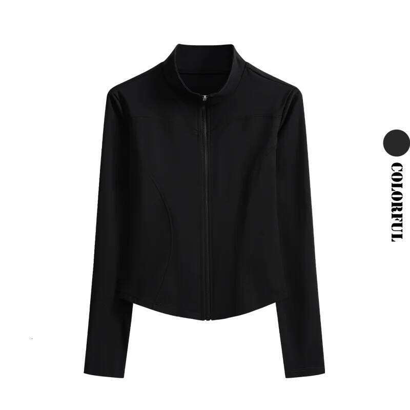 DRUR Autumn Winter Yoga Women Long Sleeve Quick Dry Sports Top Lightweight Silm Fit Zipper Running s Sportswear New 26Y0224
