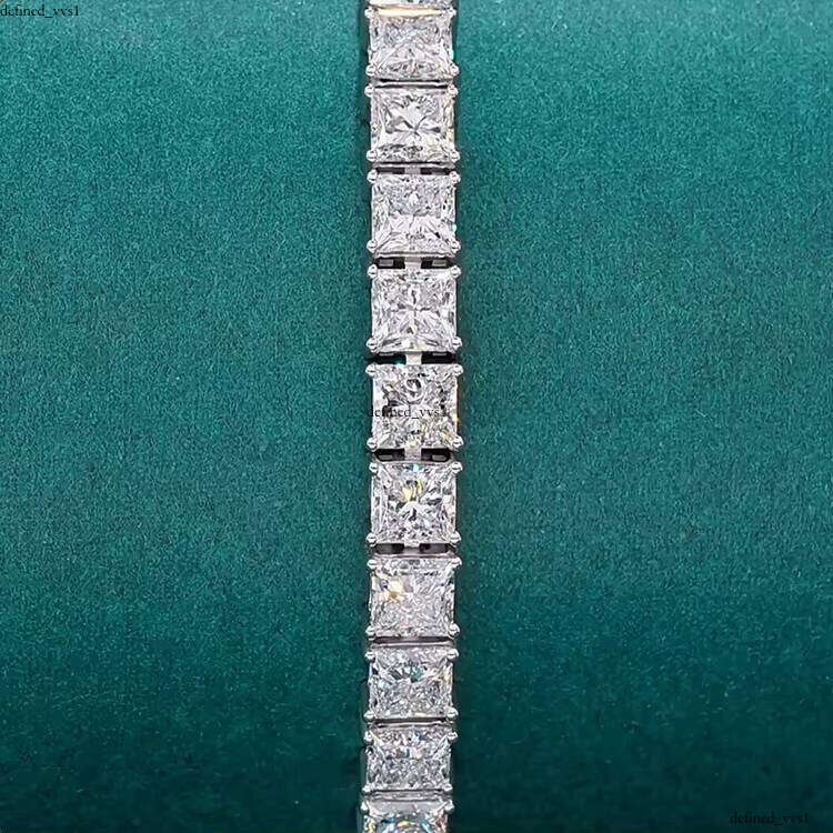 VOAINO fashion 9K 14K 18K 4mm Hpht Cvd Lab Grown VVS Moissanite Women's Tennis Bracelet