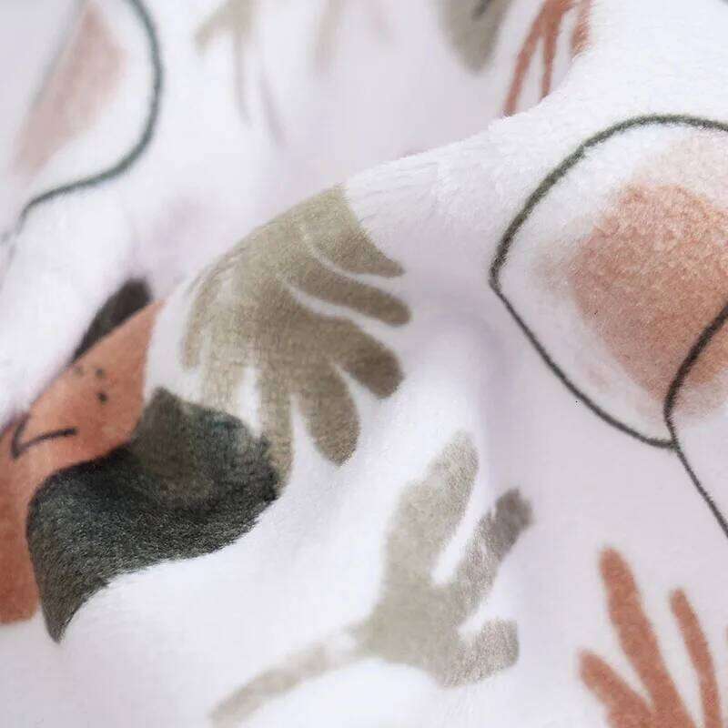 Infant's koala Print 0-18 months Bodysuit Autumn/winter plush and heavy Comfy Long Sleeve Onesie, Baby Boy's Clothing, As Gift 26Y0224