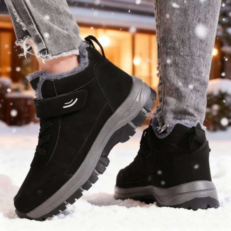 Fashion Women Sneakers for Autumn and Winter Comfort Lined Anti Slip Soft Sole Elderly Shoe New Warm Walking Flat Athletic Shoes