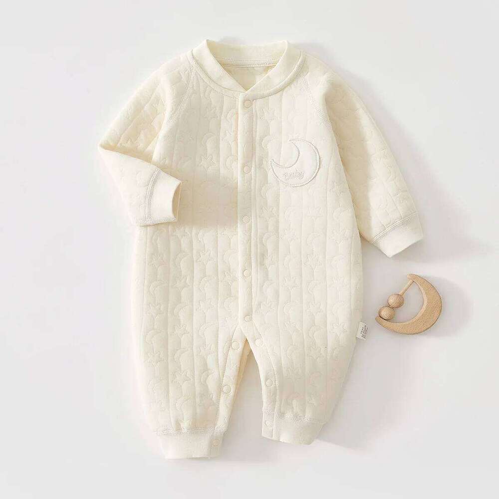0 To 18 Months Boy Spring Autumn Pure Cotton Warm Jumpsuit Newborn Infant Latest O-Neck Romper Baby Girl Cute Daily Clothes 26H0224