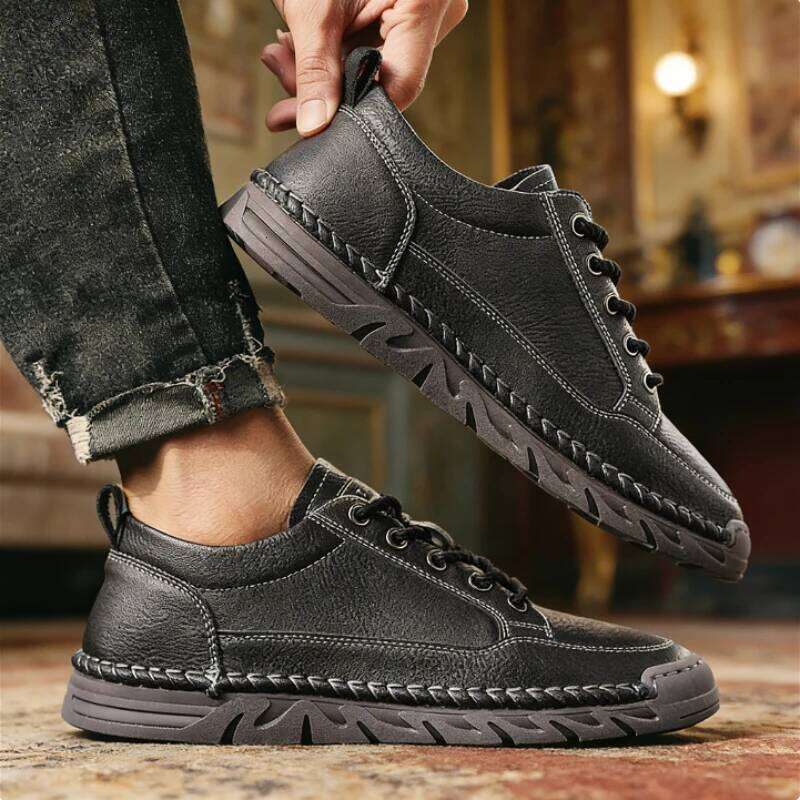 New Arrival Men's Casual Classic Round Toe Lace-Up Comfort Footwear Non-Slip Shoes for Daily Business Outdoor Size 36-46