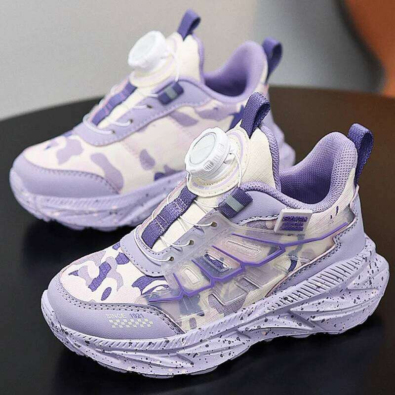 Children's Autumn Winter New Outdoor Fashion Running Sneakers Thick Sole Anti Slip Casual Walking Shoes for Kids 26W0224