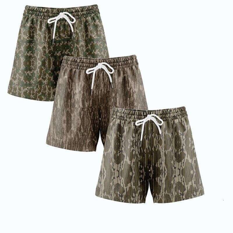 2025 New Four-Way Stretch Beach Shorts for Men Quick-Dry 3D Digital Print Trendy Fashion