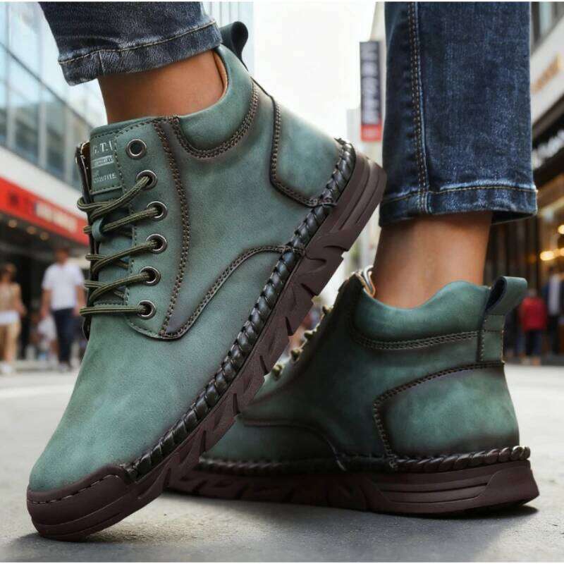 2025 Fall Fashion Women's Casual Shoes Simple Breathable Loafers Design Sneakers New Wpmen Ankle Outdoor Motorcycle Boots