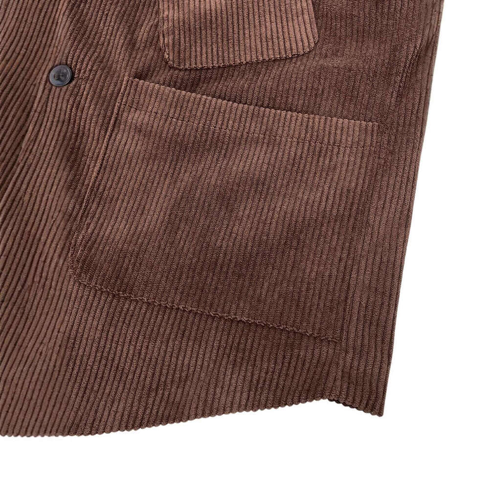 Cross-Border In-Stock Men's Retro Corduroy Vest British Business Casual Top American Style Waistcoat