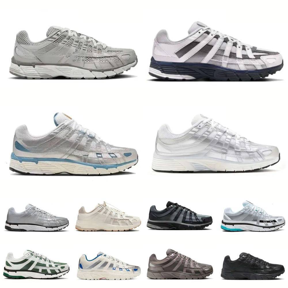 Designer P6000 Runners Sneakers Men Women P6000S Running Shoes Triple Black White Khaki Wolf Grey Pink Metallics Blue Silver Outdoor Sport Women Outdoor Trainers G8