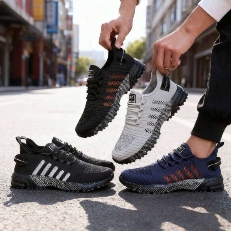 Running for Super Fast Ultra Light Comfortable Fashionable Flat Sneakers High-quality Breathable Mesh Tennis Shoes Men