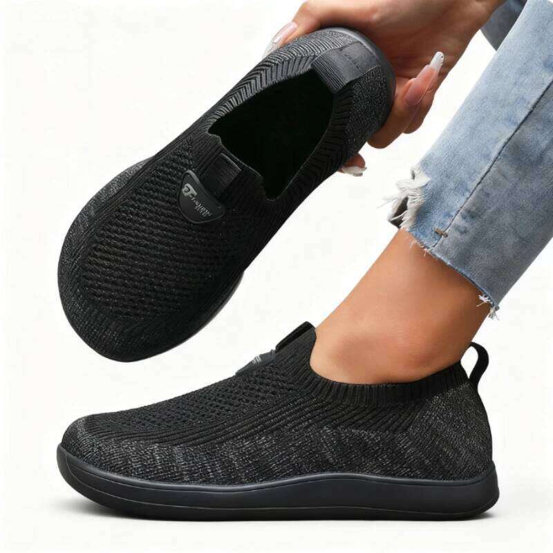 Wide Toe Flat for Women Lightweight Comfortable Fashion Walking Shoes New Minimalist Mesh Causal Sneakers Zapatos De Mujer