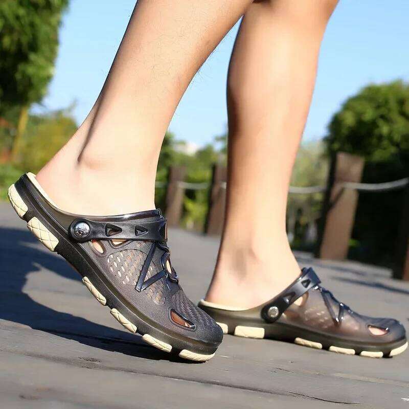 MAEDEF Summer Slides for Comfortable Slippers Lightweight Breathable Beach Shoes Outdoor Walking Sandals Casual Fashion Men