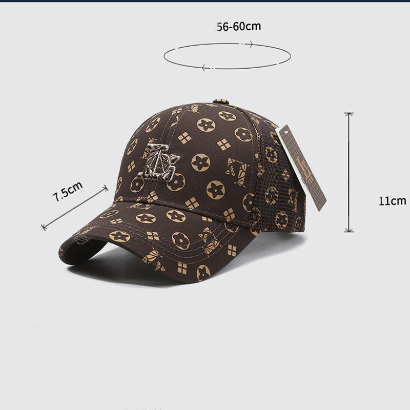 2026 Luxury Cap Men Adjustment Baseball Women Caps Hats High Quality Women Fitted Caps Fashion Flower Embroidery Breathable Caps