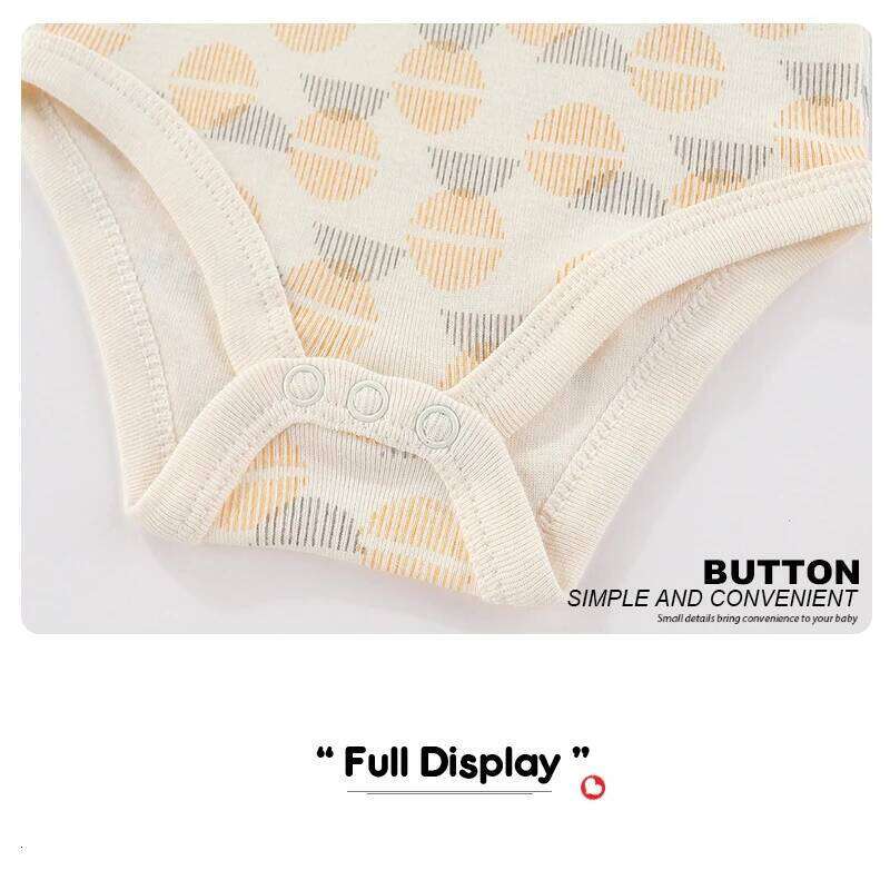 Kiddiezoom 3 Pcs Summer Fashion Baby Boy Girl Bodysuits Soft Newborn Clothing 26Y0224