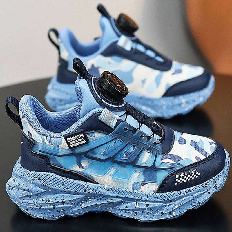 Children's Autumn Winter New Outdoor Fashion Running Sneakers Thick Sole Anti Slip Casual Walking Shoes for Kids 26W0224