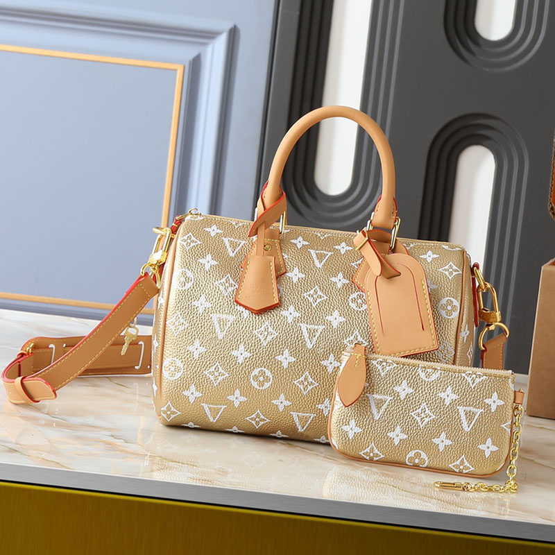 Pillow Bag Designer Bag Designer Tote Bag Cowhide Genuine Leather Fashion Print Zipper Open With Small Package Adjustable Shoulder Straps Internal Pocket 01