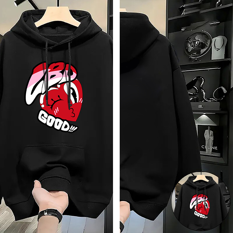 Women's T-Shirt Hoodie, long sleeve New Pure Cotton Versatile Luxury Short-Sleeve T-Shirt for Men and Women