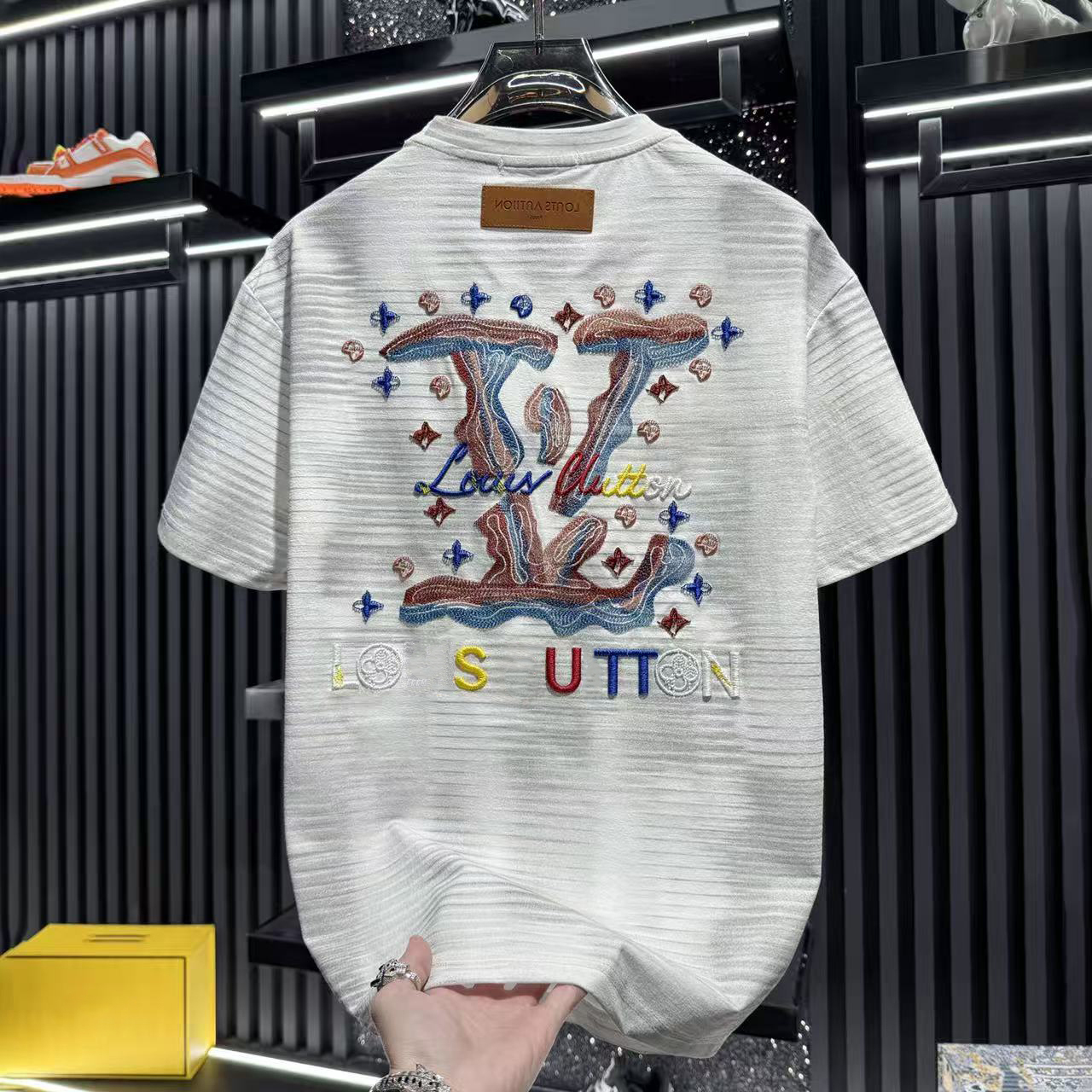 Summer new men's and women's short-sleeved casual brand T-shirts, fashionable round-neck casual T-shirts, cotton comfortable men's short-sleeved T-shirts S--5XL