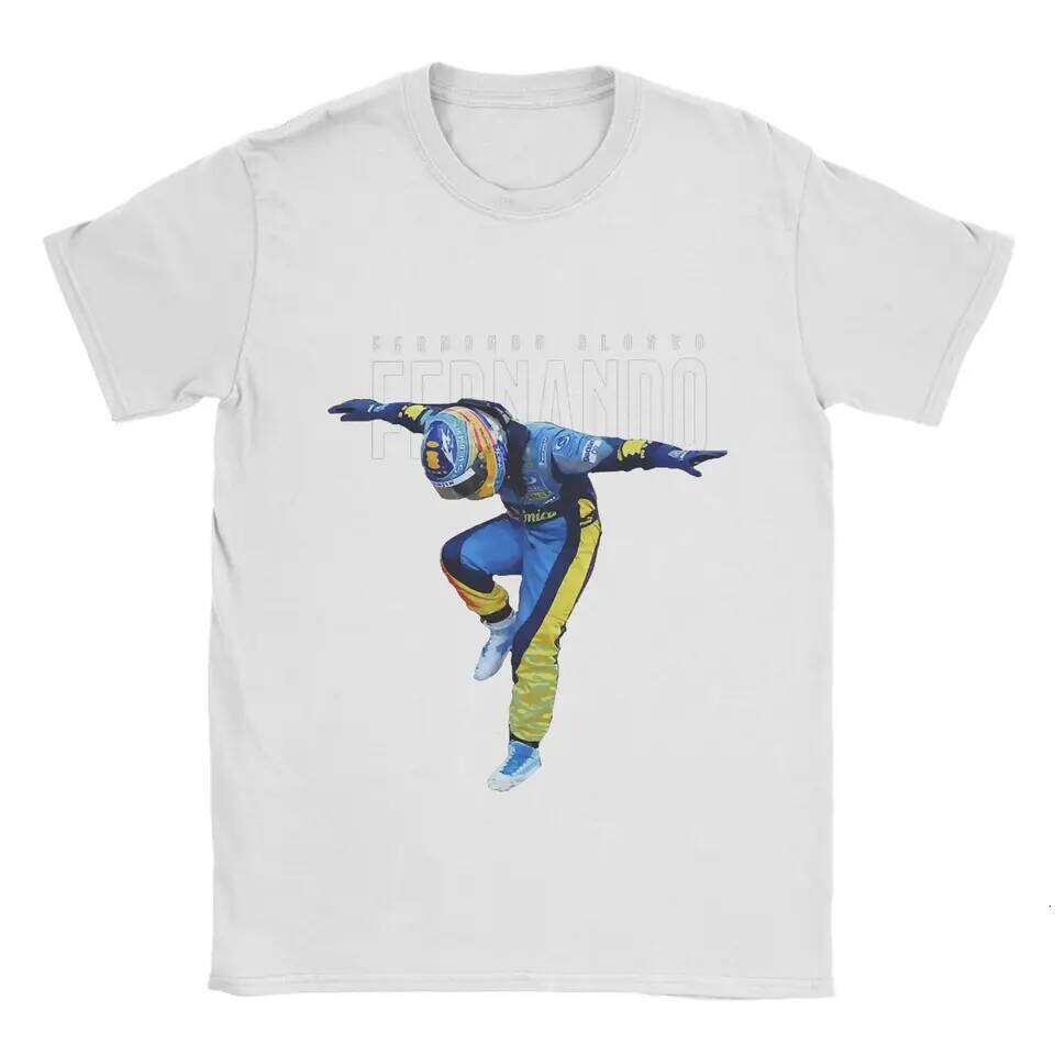 Fernando Alonso Shirt Beach dance Cotton T Shirts For Men's Trending Custom Logo Tshirt Short-Sleeve Vintage Clothing H260224
