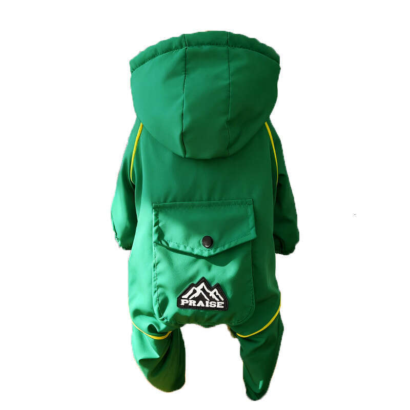 Famous brand Waterproof Windproof Thickened Fleece Cotton Pet Dog Cat Clothes Accessories Autumn Winter Outdoor Four Legged Jacket pupakaIK