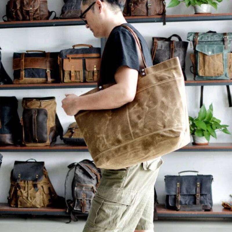 New Canvas Tote Large Capacity Travel Trend Retro Shoulder Bag Purses and Handbags Bags Luxury Z260224