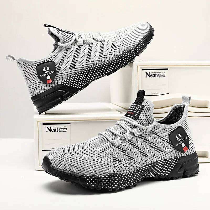 MAEDEF 2024 Classic Fashion Men Sneaker Casual Sport Tennis Shoe Summer Lightweight Breathable Lace-up Outdoor Running Sneakers