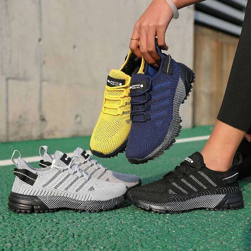 Lightweight Running Breathable Leisure Anti Slip Wear-resistant Outdoor Jogging Women's Lace Up Sports Shoes