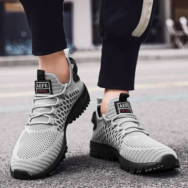 MAEDEF 2024 Men Summer Casual Comfortable Breathable Sport Fashion Lace Up Outdoor Mesh Running Shoes Athletic Walking Shoe