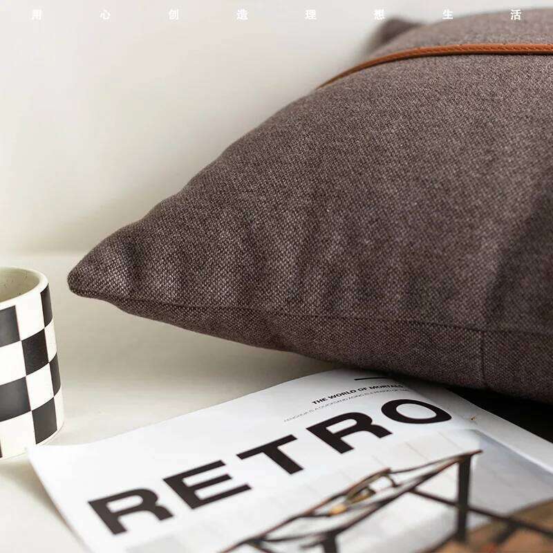 Horse Inches Throw Croker - Simple Modern Style Leather Decoration Couch Cushion Pillow Cover Withour Core