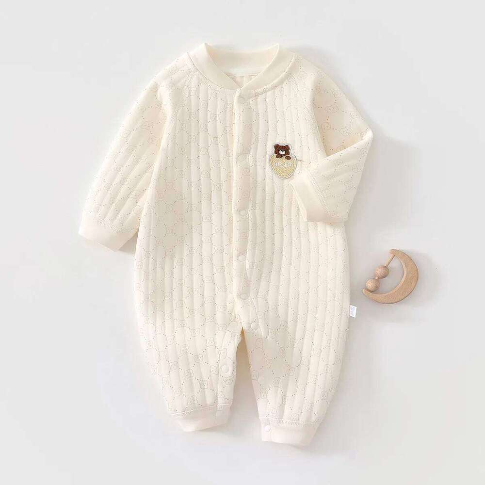 AYNIGIELL Autumn and Winter Newborn Jumpsuit, High-quality Pure Cotton Girl Clothing 0-18 Month Baby Boy Outdoor Wear 26H0224