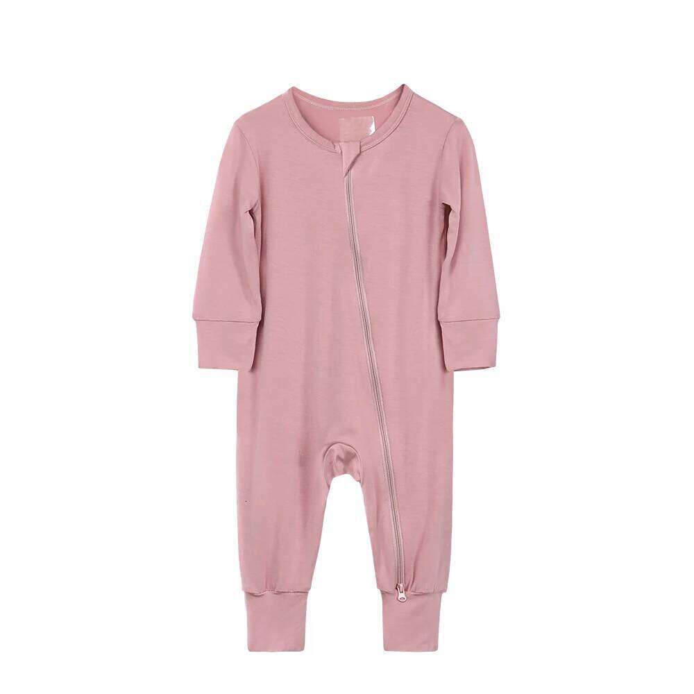 2026 Summer Newborn Baby Romper Breathable Bamboo Fiber Long Sleeve Clothes Toddler Girl Jumpsuit Infant Boy Loungewear Pyjamas 26Y0224