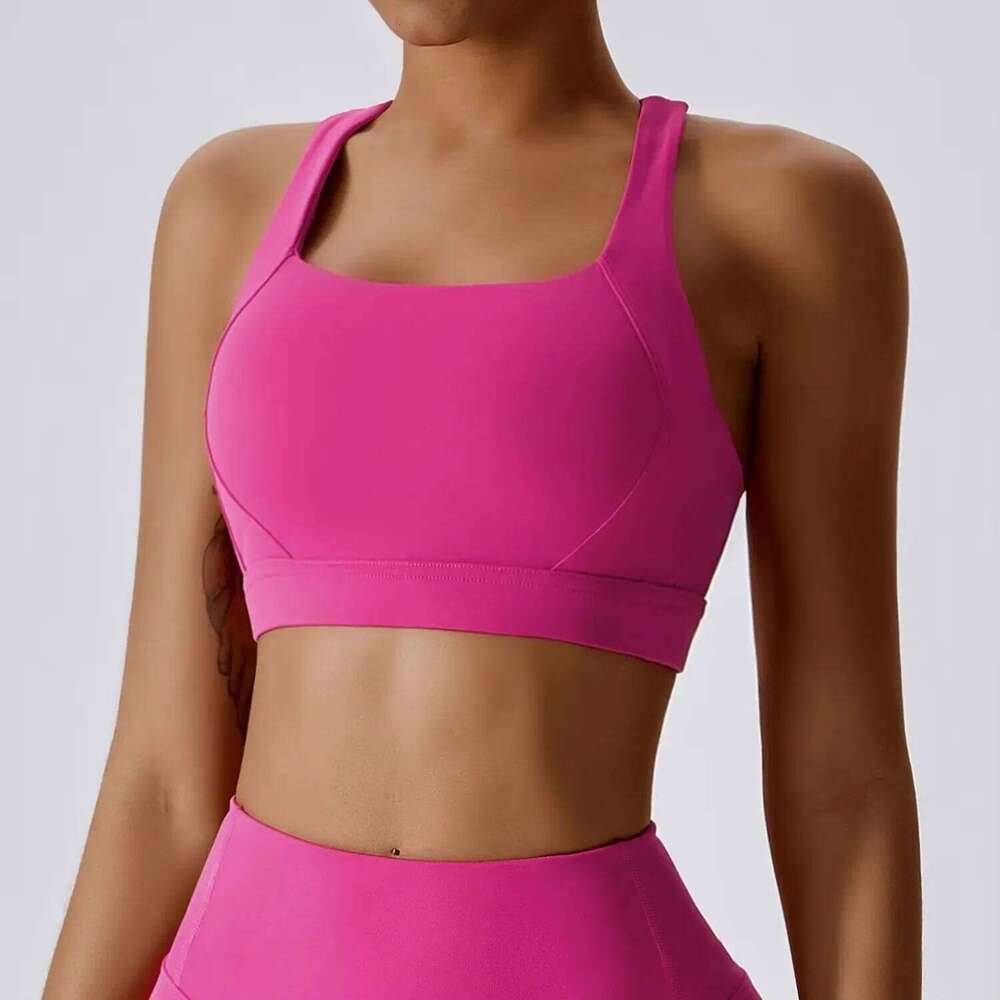 Sports Shockproof Crop Anti-sweat Fitness Women Yoga Bra Push Up Sport Gym Running Workout Top Soft Underwear Female 26Y0224