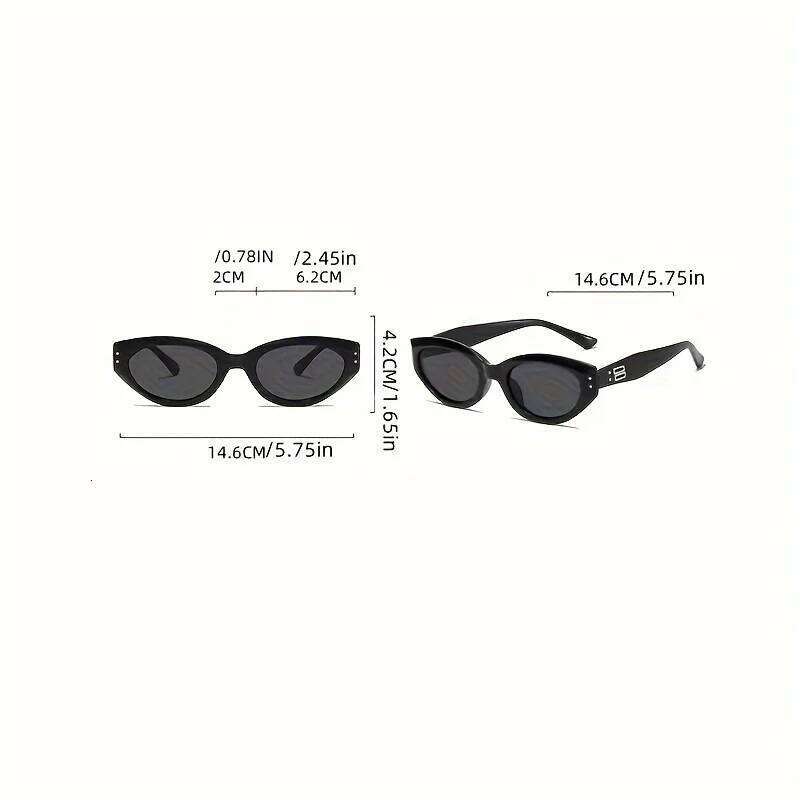 Fashion Cat Eye Sunglasses Women Trendy Shades Sunscreen Glasses Luxe Lunette Soleil Femme 26W0224