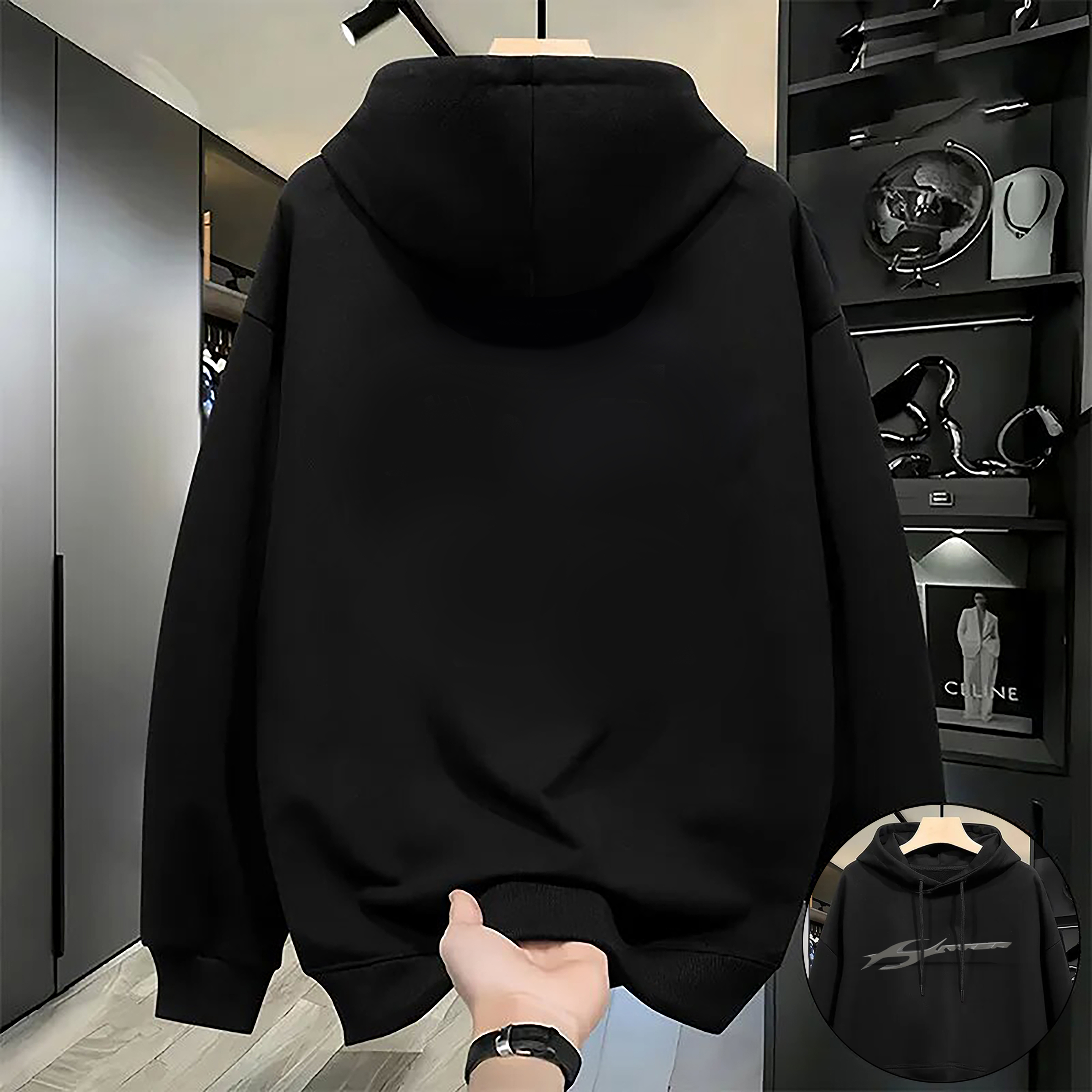 Hoodies Men Women Crewneck Sleeve Hoodies Autumn Casual Clothes