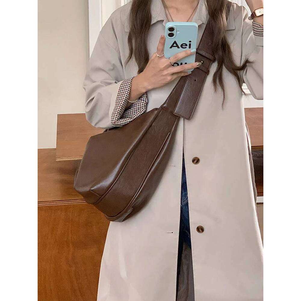 2025 New Retro Fashion Leisure Crossbody Large Capacity Daily Commuter Single Shoulder Women's Bag Z260224
