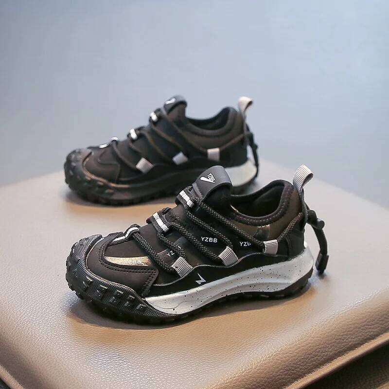 2026 Hot Selling Autumn Childrens Sports Lightweight Foot Protection Running Outdoor Wrapped Stable Casual Shoes 26W0224