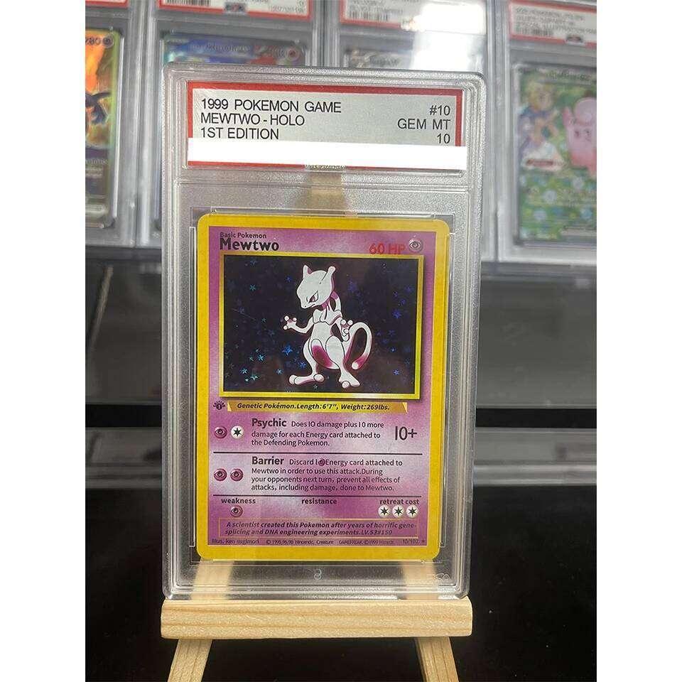 POKEMON English GAME 1ST EDITION MEWTWO CHARIZARD GYARADOS BLASTOISE HOLO Grade Gem Mint 10 Collection Card w260224