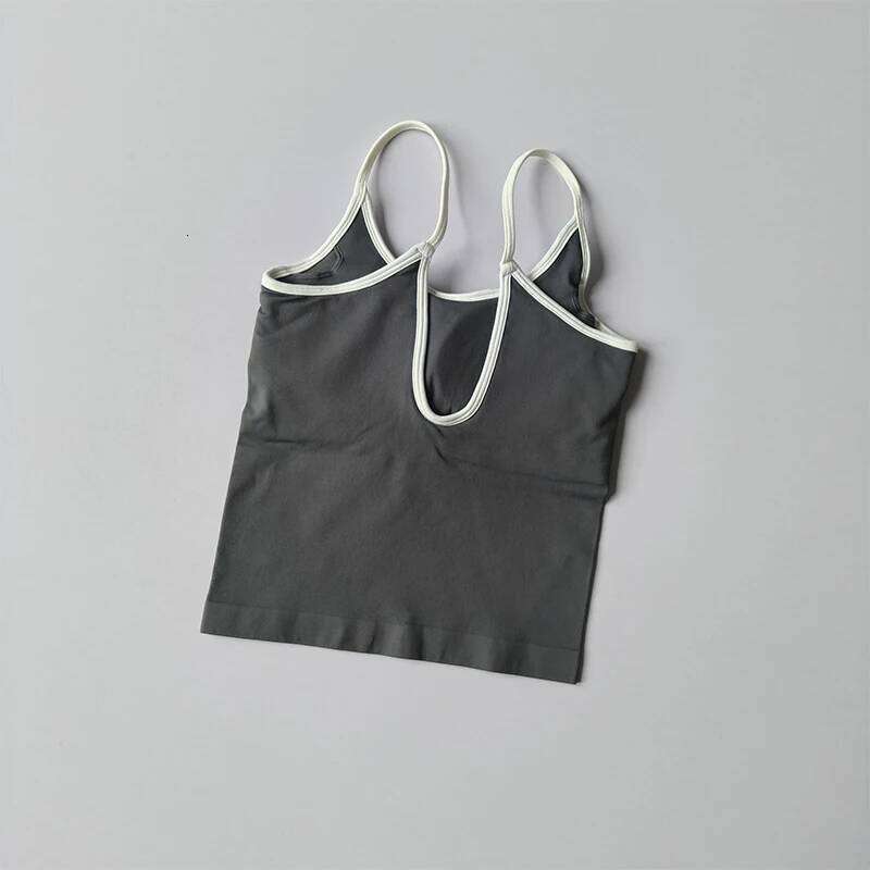 Sexy Color Block Sports Bra Women's Tight Fitness Crop Top with Removable Pads Workout Vest for Running Gym Wear 26Y0224