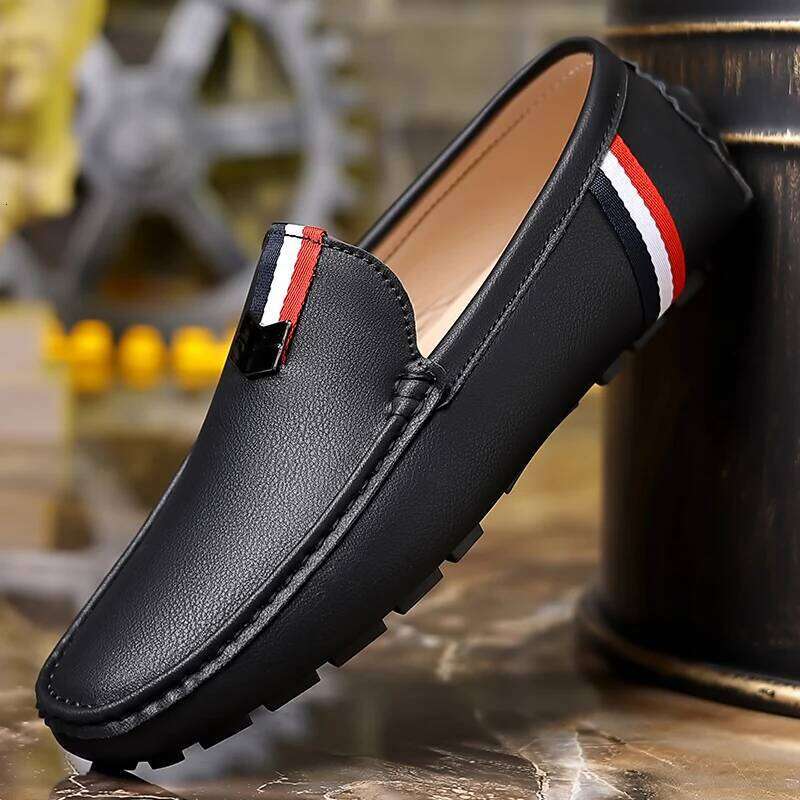 MAEDEF Loafers High Quality Anti-slip Casual Men's Leather Loafer Outdoor Breathable Lightweight Soft Driving Shoes