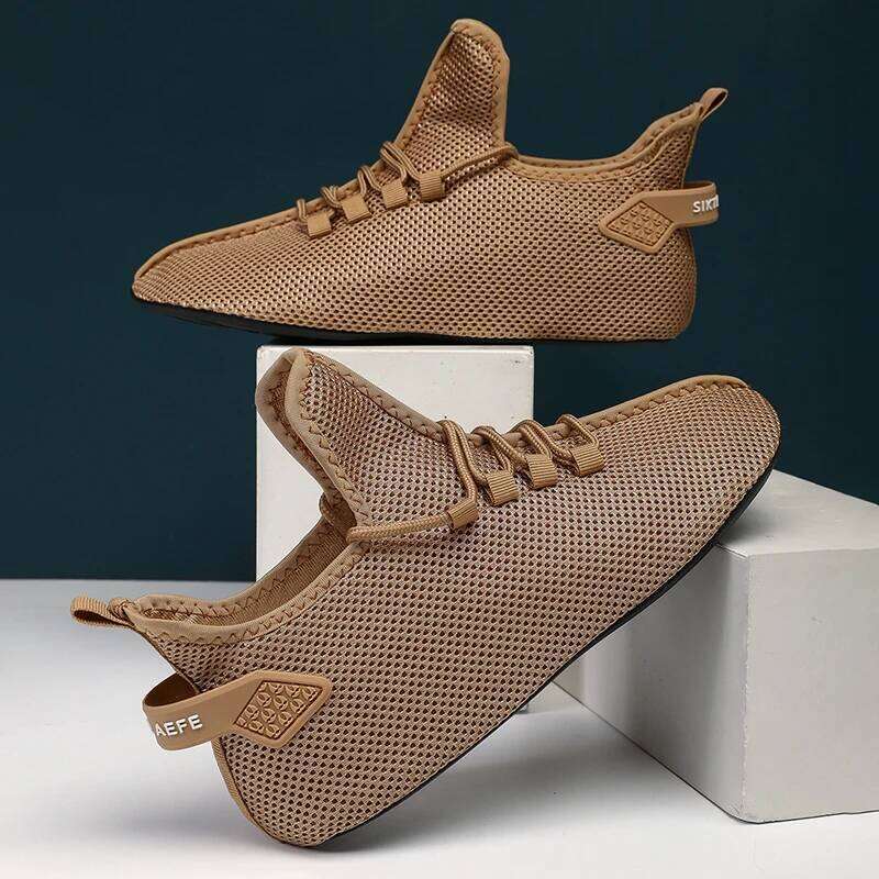 MAEDEF Mens Casual High Quality Lightweight Running Man Sneakers Lace Up Flats Shoes Male Outdoor Sports Tennis Shoe