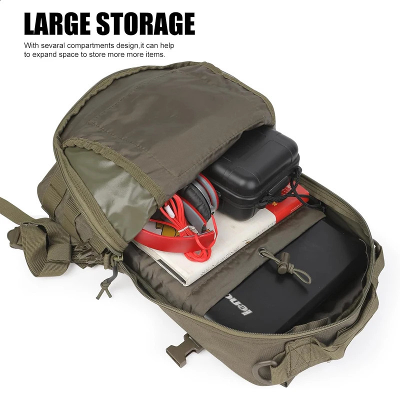 LQARMY Small Waterproof Travel Outdoor Tactical Backpack Sport Camping Rucksack Molle System for Trekking Fishing Hunting Bags260128