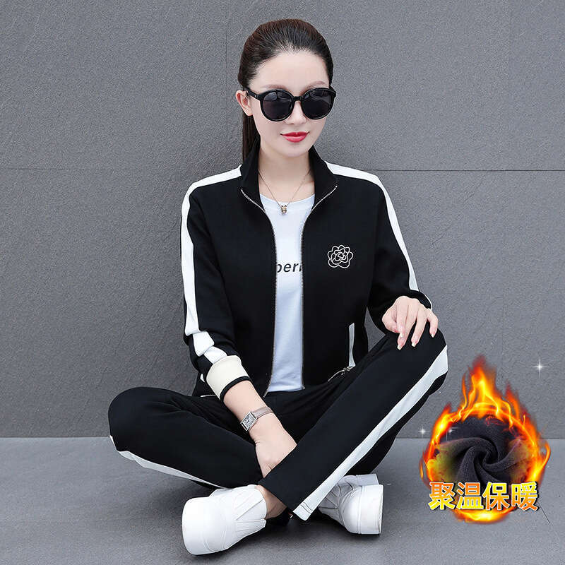 Spring Autumn Chic Sportswear Suit Women's 2026 New Fashion Loose Long Sleeve Jacket +Pants Female Casual two-Piece Suits 4 color