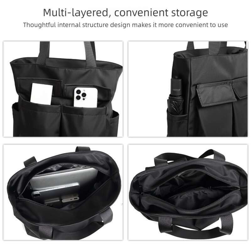 Canvas Vintage Large Capacity Handbag Unisex Casual Travel Bag Korean Style Ins Workwear Style Tutoring Bag High Quality Luxury Bag