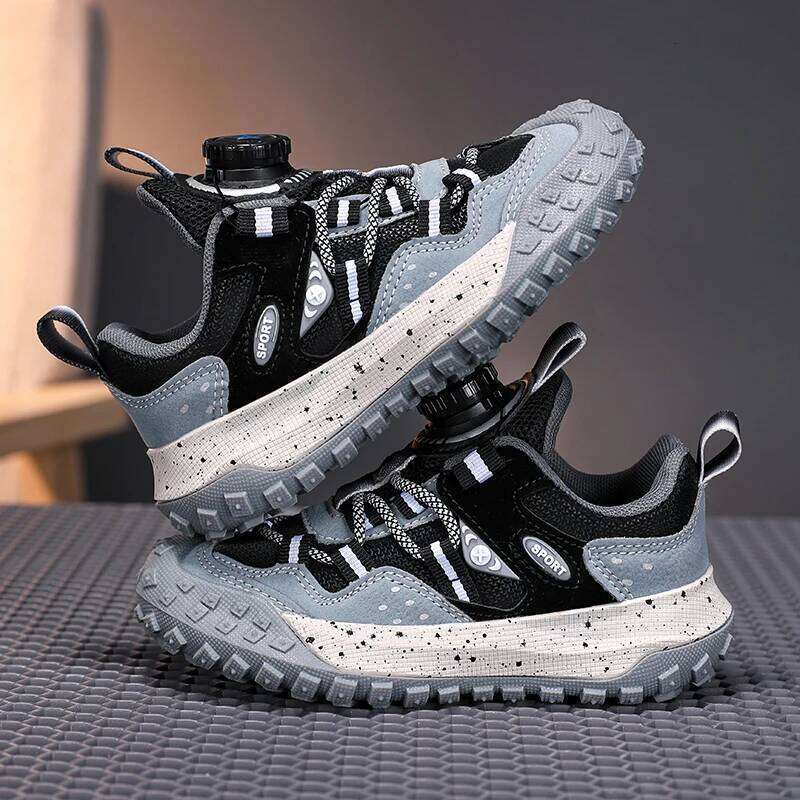 Children's Casual Rubber Wear-resistant Outsole Running Trendy Comfortable Convenient Sports Shoes for Kids 26W0224