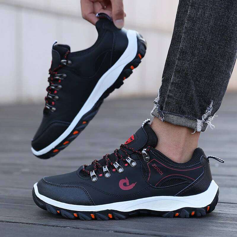Summer Labor Protection Waterproof Men Fashionable Versatile Hiking Anti Slip Wear-resistant Breathable Work Shoes