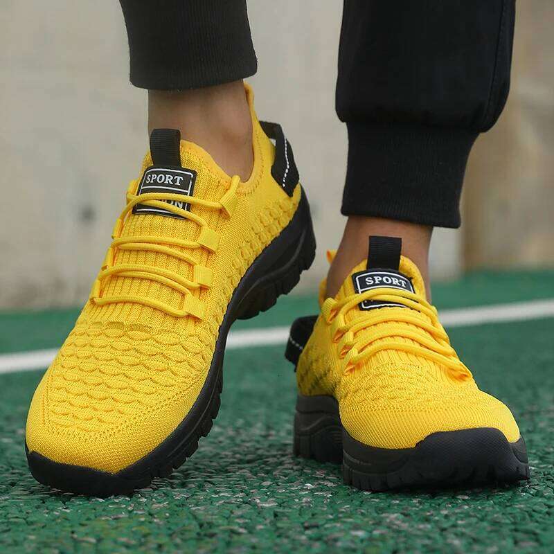 New Men's Unique Grid Trend Design Breathable Comfortable Running Summer Track Field Basketball Sports Shoes