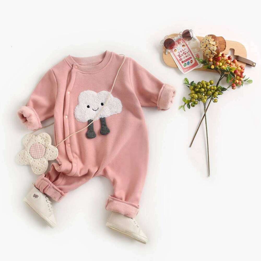 Sanlutoz Cute Winter Baby Boys Girls Jumpsuits Long Sleeve Toddler Rompers Fashion Clothing 26H0224