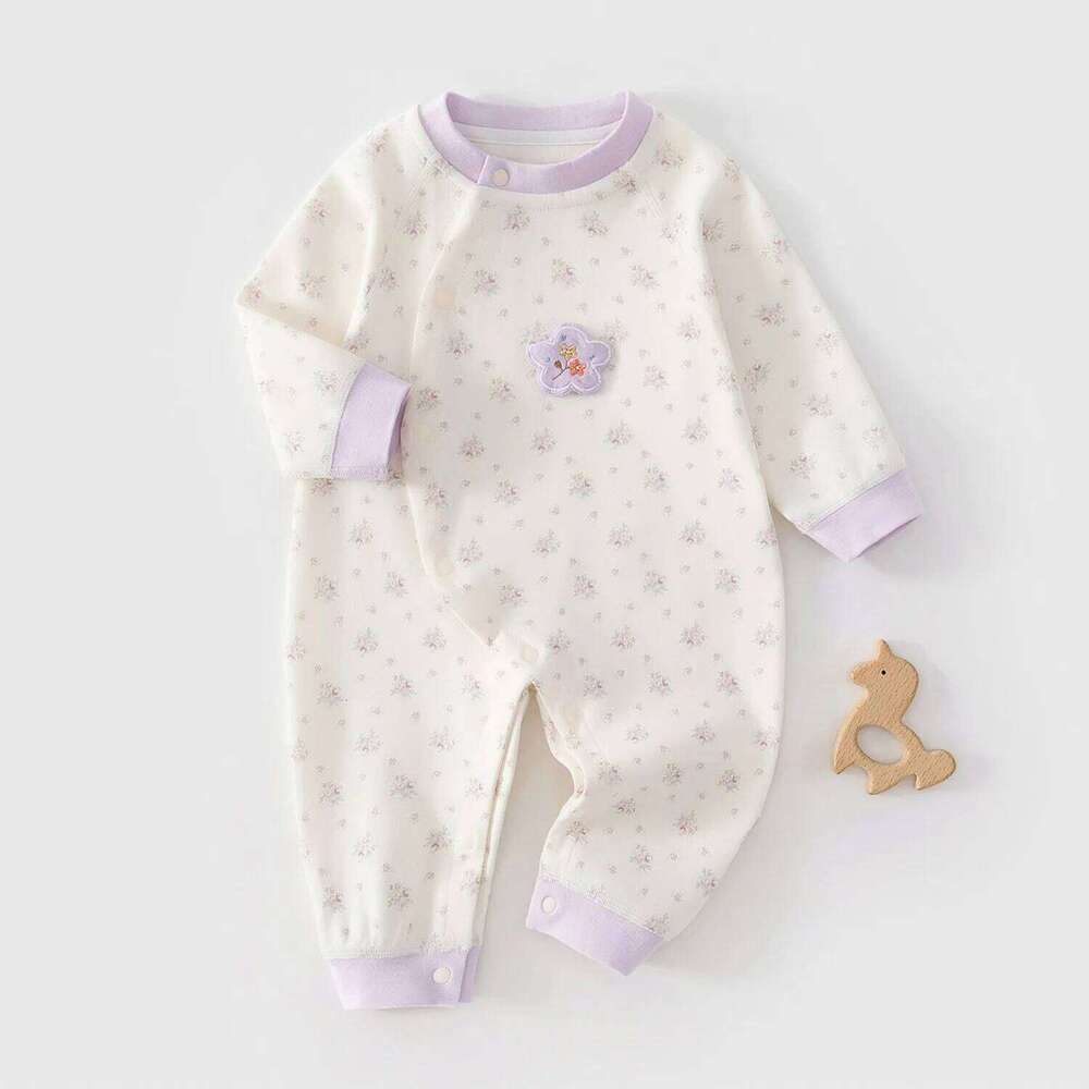for Male Female Pajamas Newborn Baby Jumpsuit Pure Cotton Base Spring and Autumn Clothes 26H0224