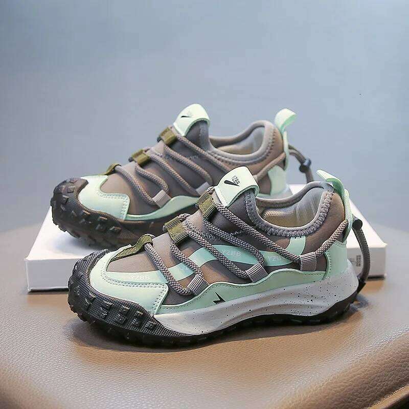 2026 Hot Selling Autumn Childrens Sports Lightweight Foot Protection Running Outdoor Wrapped Stable Casual Shoes 26W0224