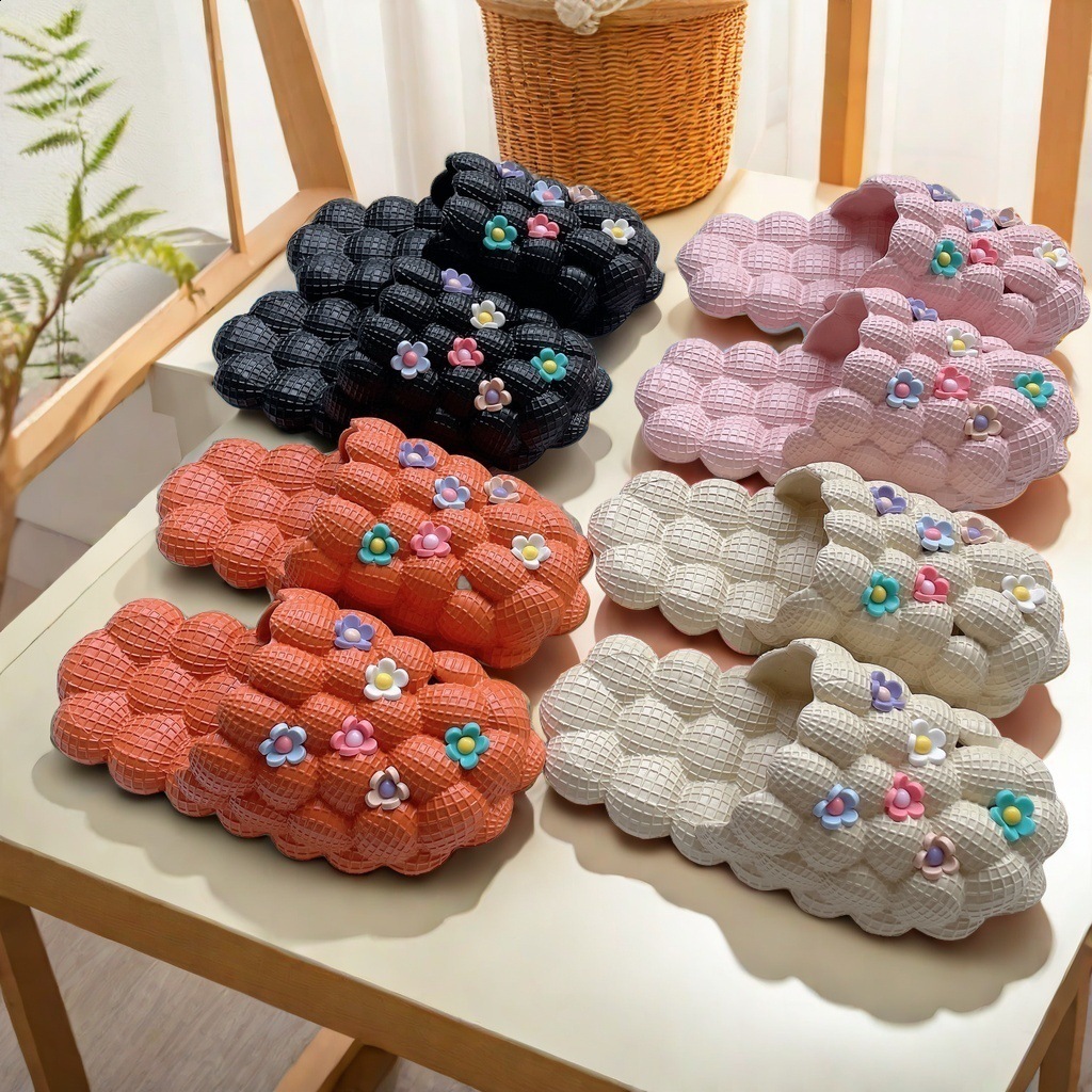 Slipper Bubble Slides Toddler Children Kids Sandals Summer Outdoor Sport Shoes Boys Girls Close Toes Slippers 230721