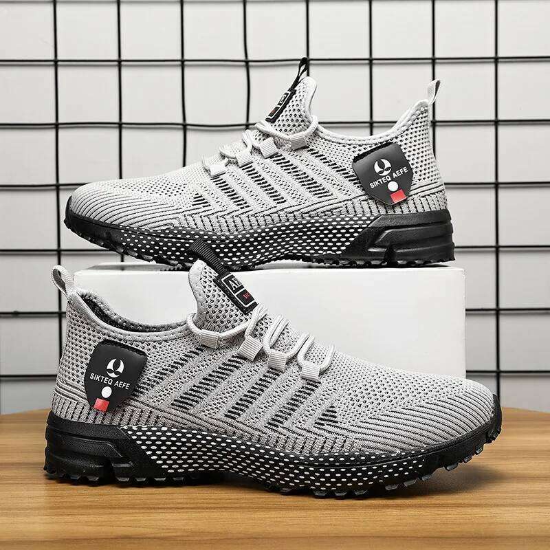 MAEDEF Sneakers Running Shoes for Men Lightweight High Quality Mens Designer Mesh Casual Lace-Up Outdoor Sports Tennis Shoe