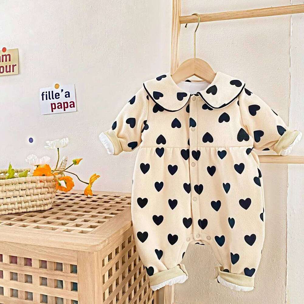 Sanlutoz Winter Baby Girls Clothing Rompers Long Sleeve Newborn Jumpsuits Cotton Warm Princess 26H0224